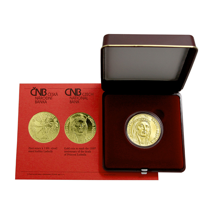 Zlatá minca 10000 Kč Kněžna Ludmila 2021 Štandard