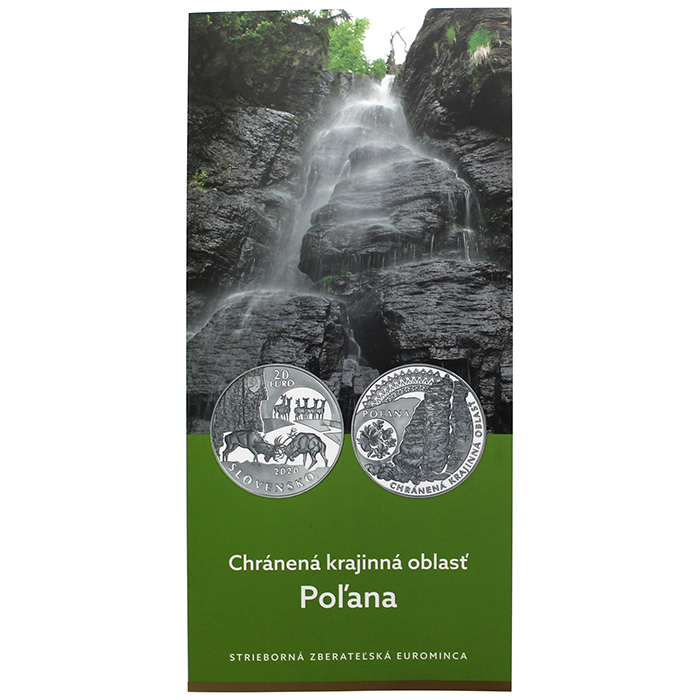 Stříbrná mince Chráněná krajinná oblast Poľana 2020 Proof
