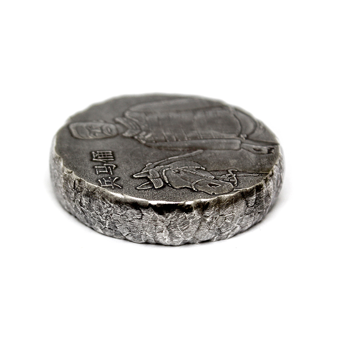 Stříbrná investiční mince 5 Oz Terakotová armáda 2019 Antique Standard