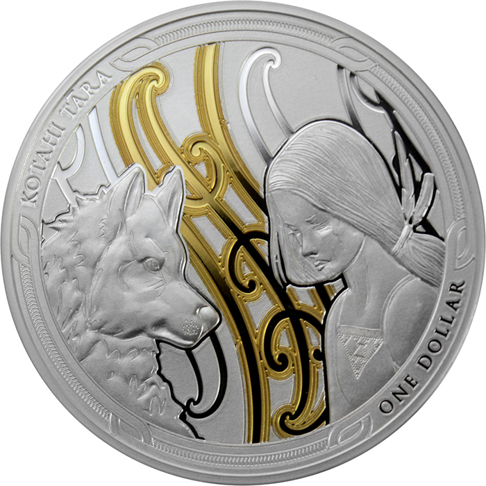 Maui and the First Dog Maori Art Sada stříbrných mincí 2020 Proof