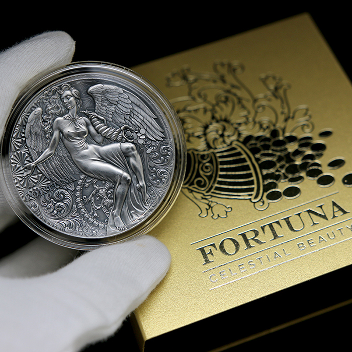 Stříbrná mince Fortuna 2 Oz 2021 Antique Standard