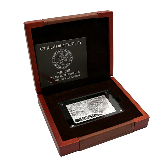 Stříbrná mince American Eagle 35. výročí Exkluzivní edice 2021 Proof