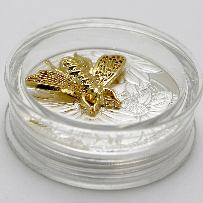 Sada stříbrných mincí Golden Insects Collection - 3D hmyz 2021 Proof