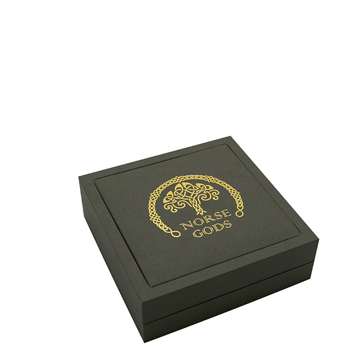 Strieborná pozlátená minca Severskí bohovia - Odin 2 Oz High Relief 2020 Antique Štandard