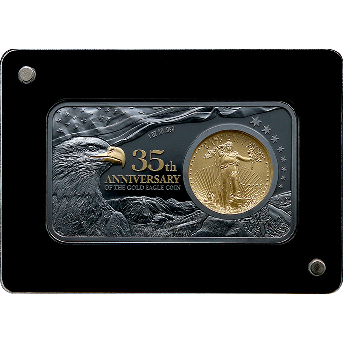 Zlatá mince American Eagle 35. výročí Exkluzivní edice 2021 Proof