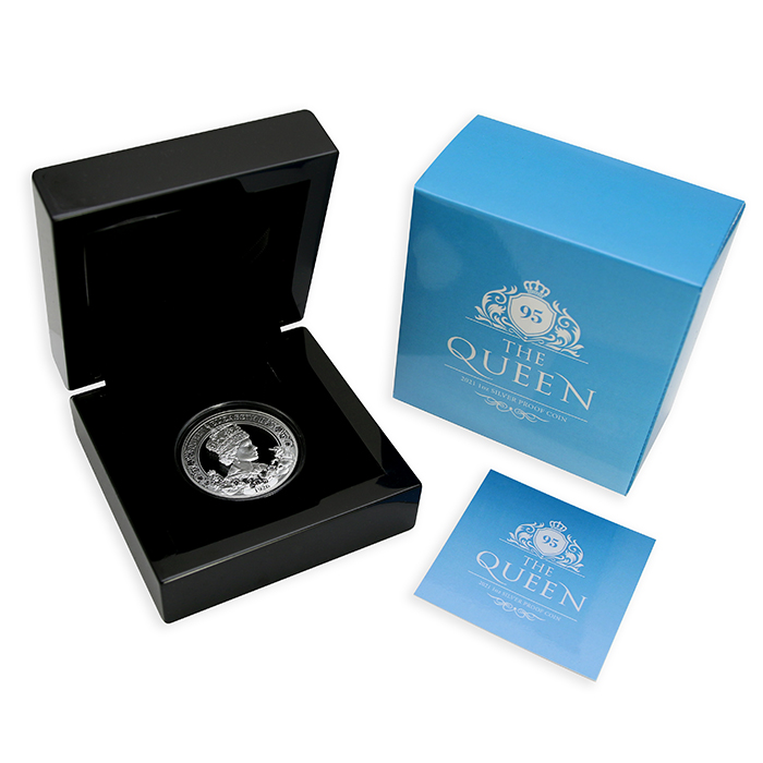 Stříbrná mince Královna Alžběta II. - 95. výročí narození 1 Oz 2021 Proof