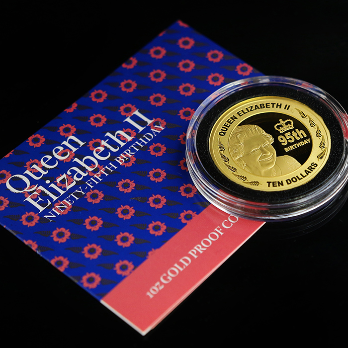 Zlatá mince 95. narozeniny královny Alžběty II. 1 Oz 2021 Proof