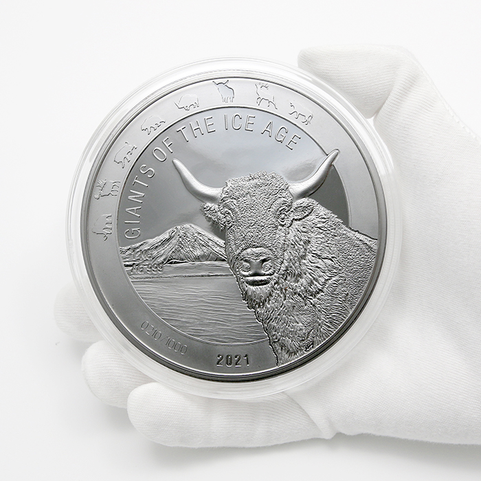 Stříbrná investiční mince 1 Kg Obři doby ledové - Pratur 2021