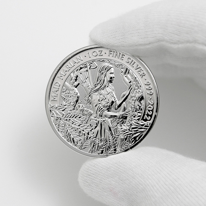Stříbrná investiční mince Mýty a legendy - Panna Mariana 1 Oz 2022