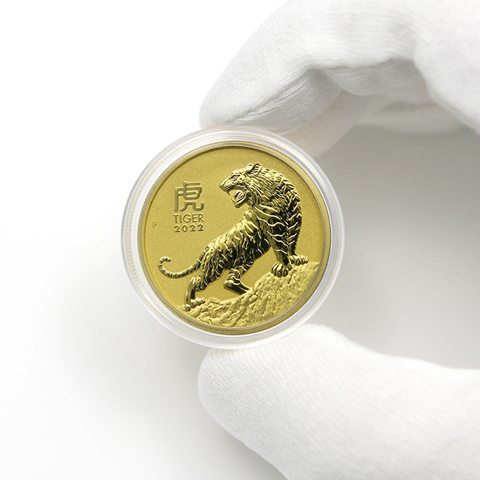 Zlatá investičná minca Year of the Tiger Rok Tigra Lunárny 1 Oz 2022