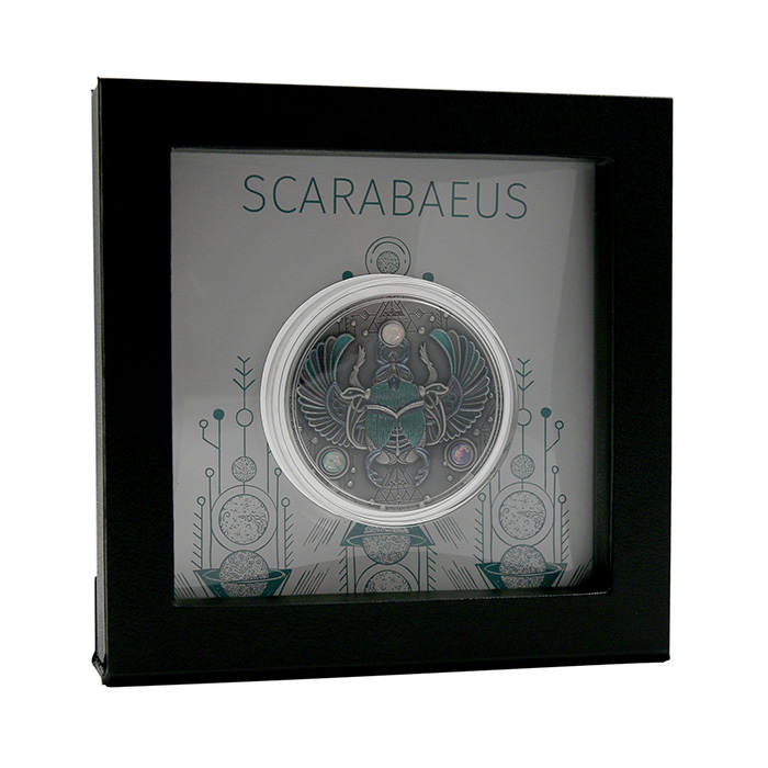 Stříbrná mince Skarabeus Křišťál 2 Oz 2021 Antique Standard
