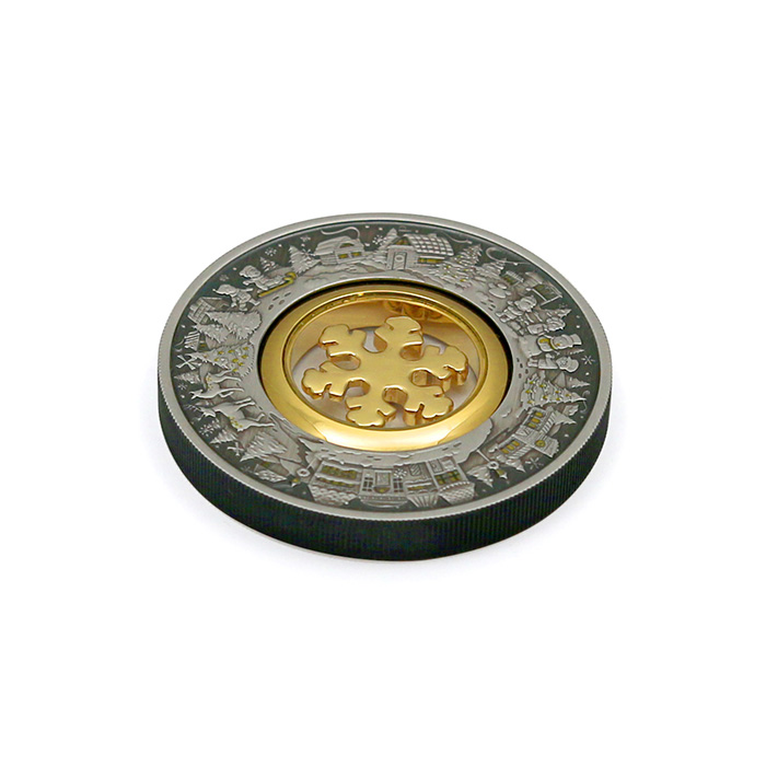 Strieborná minca 2 Oz Vločka 2021 Antique Štandard