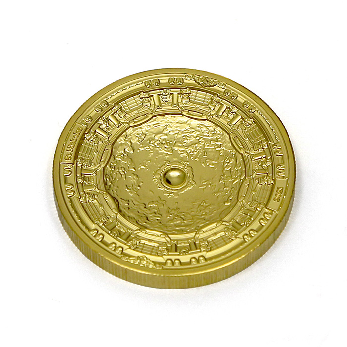Zlatá minca Kostol svätého Mikuláša - Malá Strana 2021 Proof