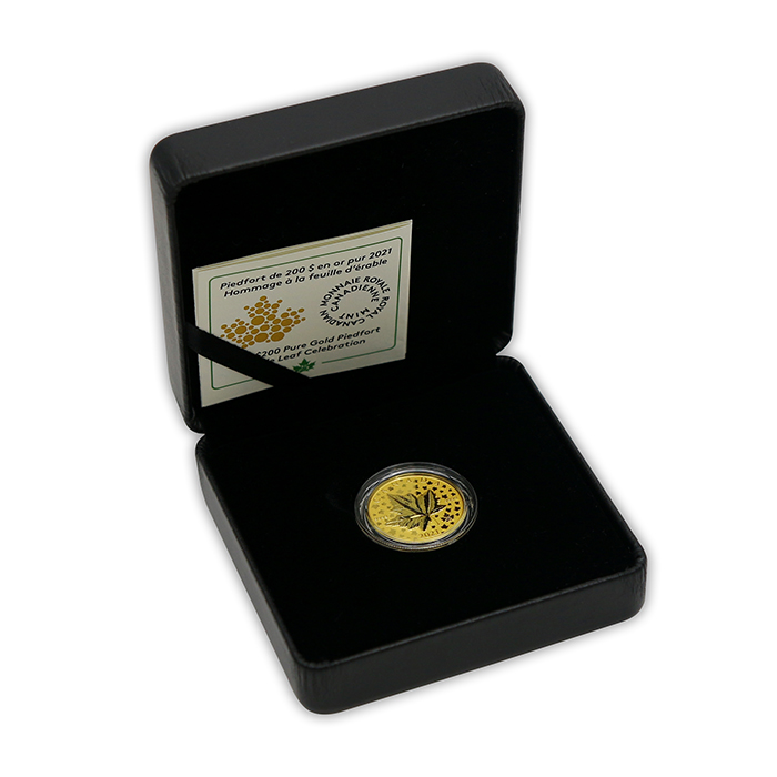 Zlatá mince Maple Leaf Celebration 1 Oz 2021 Piedfort Proof