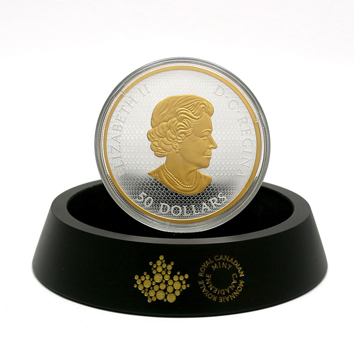 Stříbrná pozlacená mince 5 Oz Sváteční nádhera 2022
