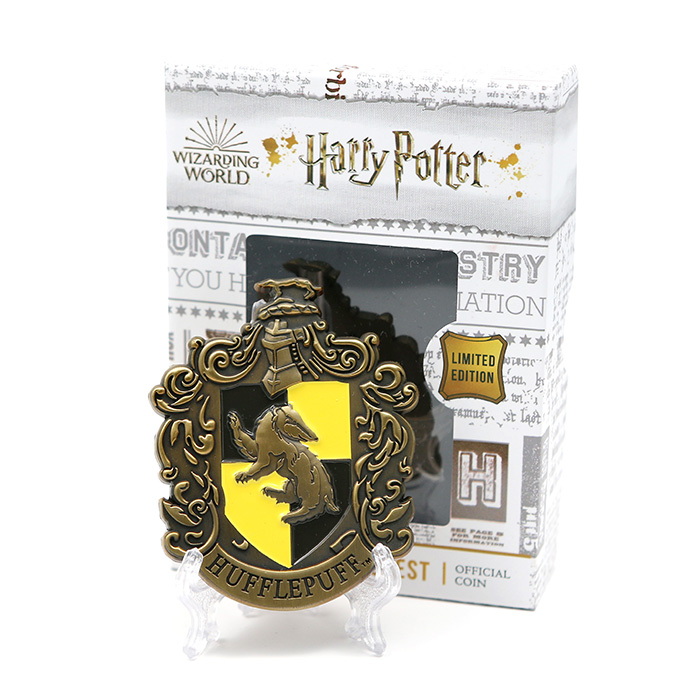 Zberateľská minca Harry Potter - erb koľaje Bifľomor v Rokforte 2021