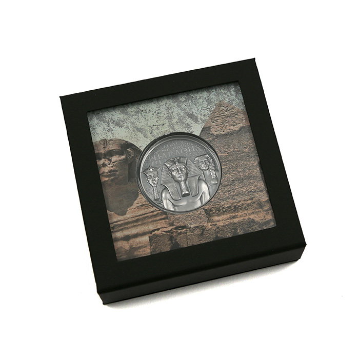 Stříbrná mince 3 Oz Dědictví faraonů Ultra High Relief 2022 Antique Standard