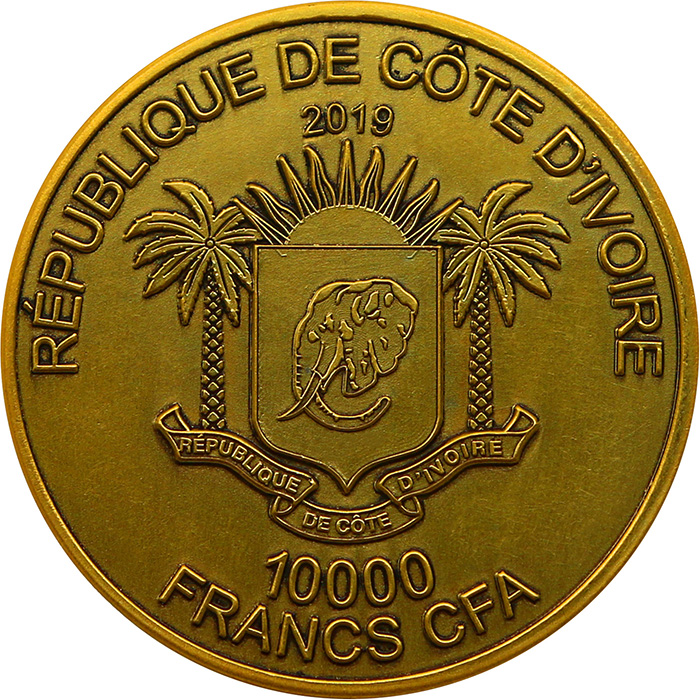 Sada zlatých mincí The African Big Five High Relief Antique Standard