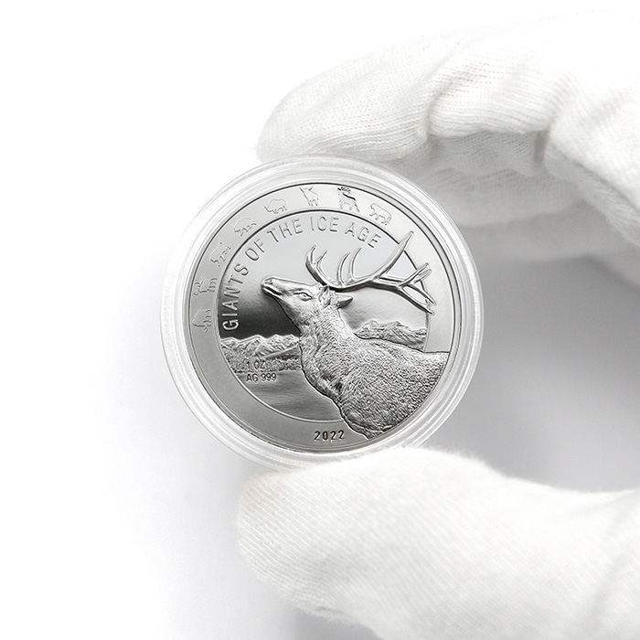 Stříbrná investiční mince Obři doby ledové - Sob 1 Oz 2022