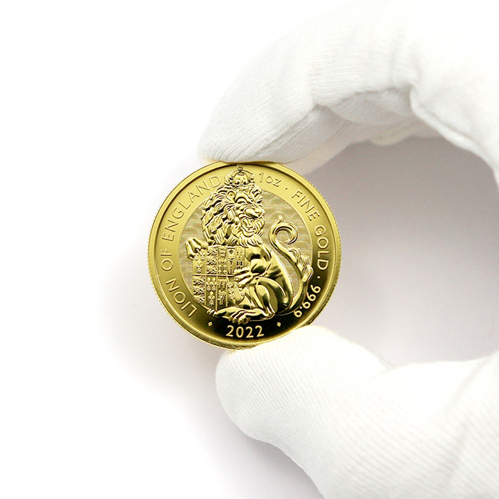Zlatá investiční mince The Royal Tudor Beasts - The Lion of England 1 Oz 2022
