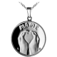 Stříbrný medailonek Den matek s věnováním 2012 Proof