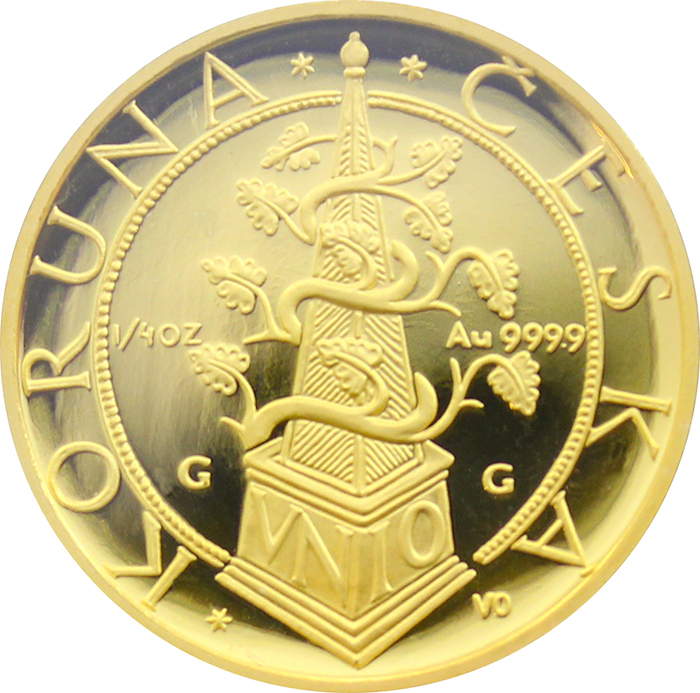 Zlatá mince 2500 Kč Tolar moravských stavů 1997 Proof 