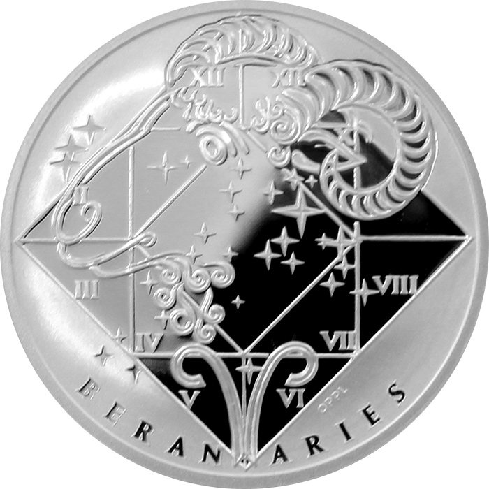 Stříbrná medaile Beran Znamení zvěrokruhu Proof