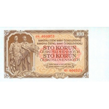 100 Kčs emise 1953 (český tisk)