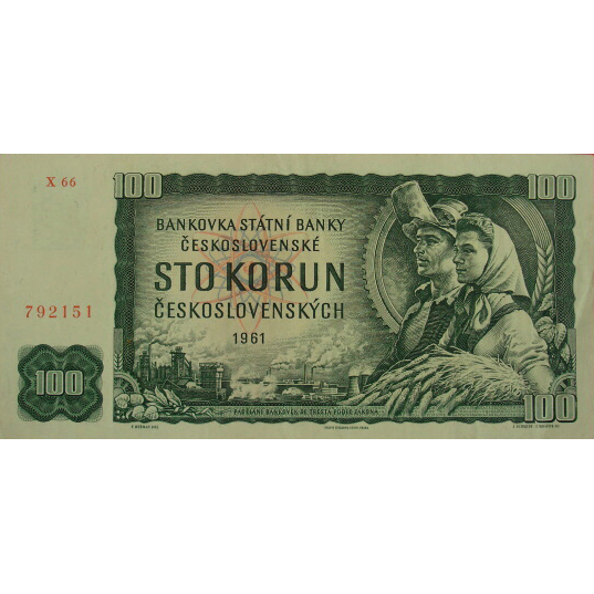 100 Kčs emise 1961