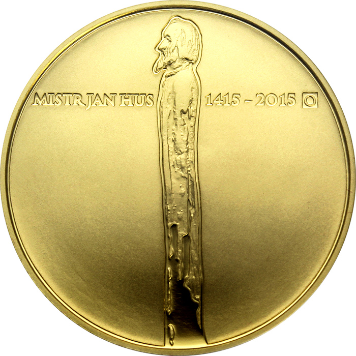 Zlatá minca 10000 Kč Jan Hus 1oz 2015 Proof