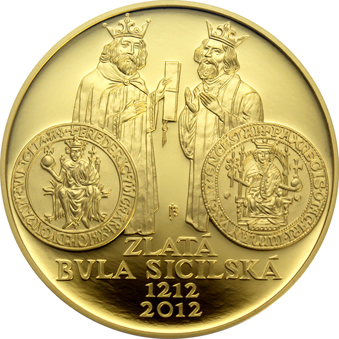Zlatá mince 10000 Kč Zlatá bula sicilská 1oz 2012 Proof 