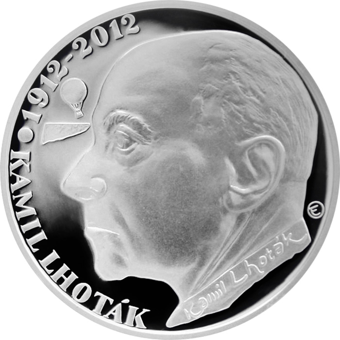 Stříbrná mince 200 Kč Kamil Lhoták 100. výročí narození 2012 Proof 