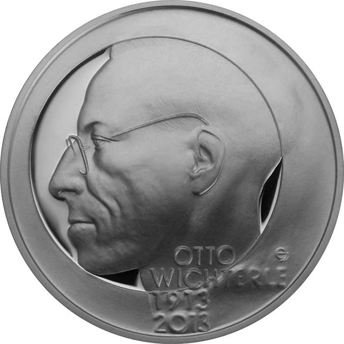 Strieborná minca  200 Kč Otto Wichterle 100. výročie narodenia 2013 Proof 
