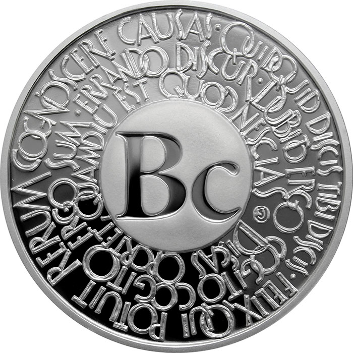Stříbrná titulární medaile Bc. Proof