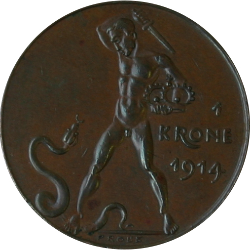 Pamětní mince 1 koruna František Josef I. 1914