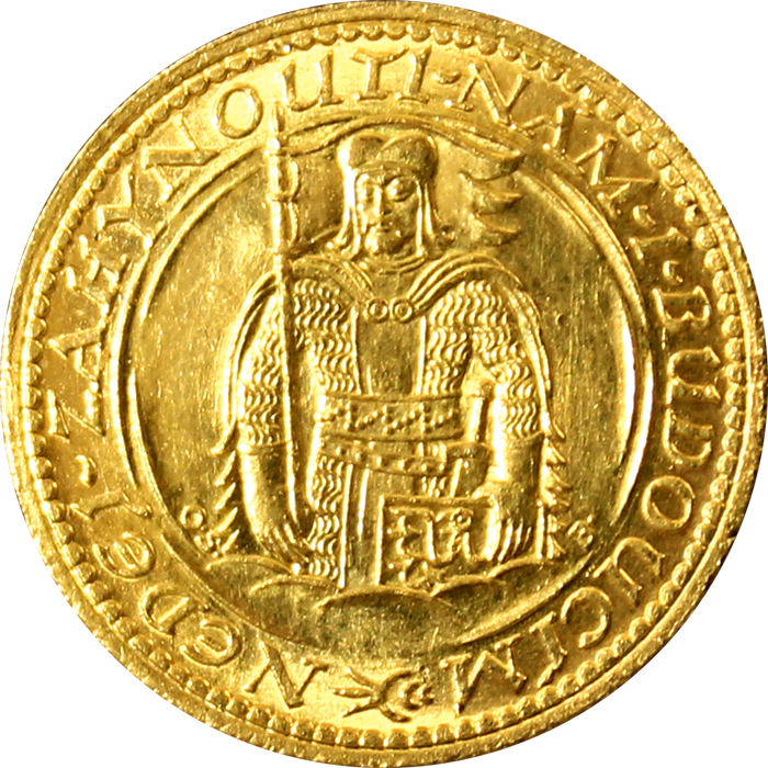 Zlatá mince Svatý Václav Jednodukát Československý 1925 