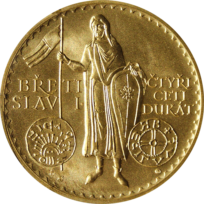 Zlatý 40 dukát Břetislav I.  2011 Standard