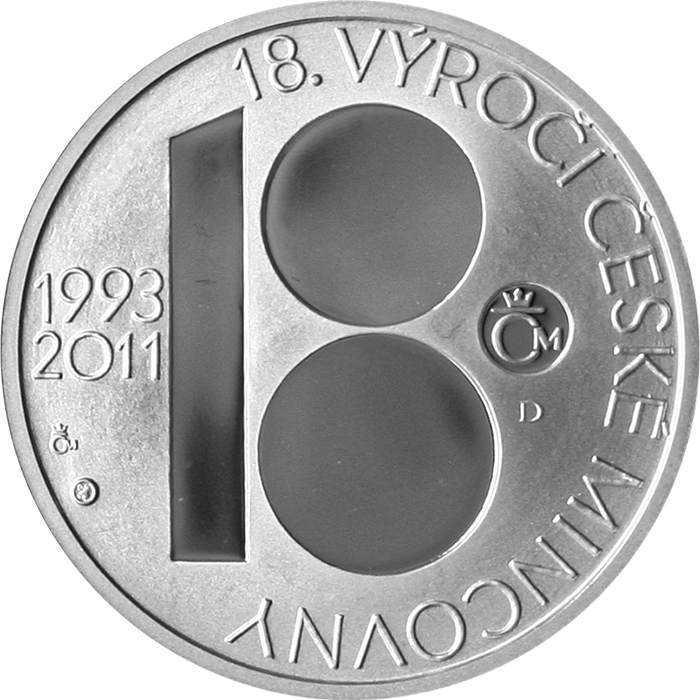 18. výročí ČM a 100. výročí Jablonecké přehrady Stříbrná medaile 2011 Proof