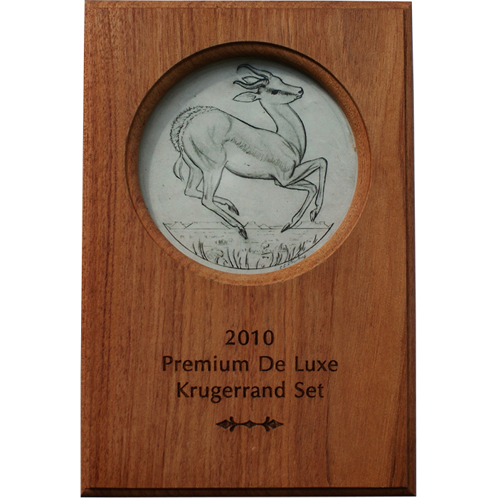 Krugerrand 2010 Sada zlatých mincí První stříbrná mince Proof