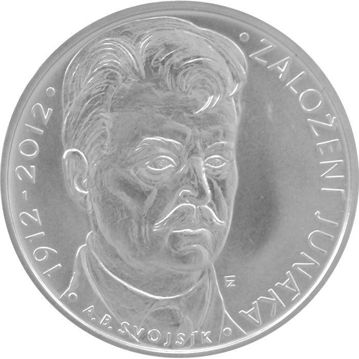 Přední strana Stříbrná mince 200 Kč Založení Junáka 100. výročí 2012 Standard 