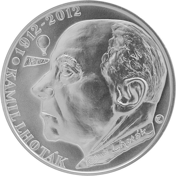 Stříbrná mince 200 Kč Kamil Lhoták 100. výročí narození 2012 Standard 