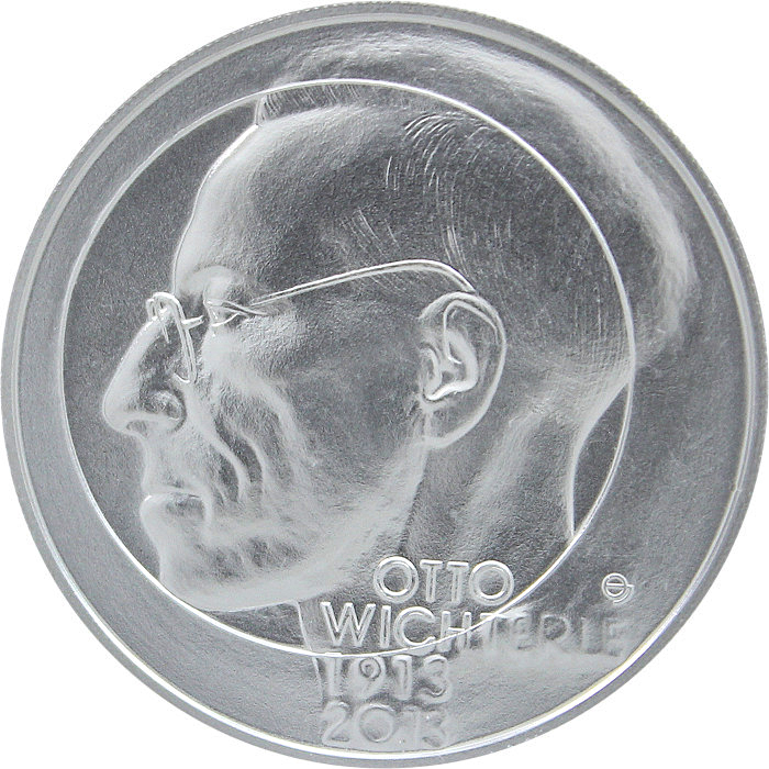 Stříbrná mince 200 Kč Otto Wichterle 100. výročí narození 2013 Standard 