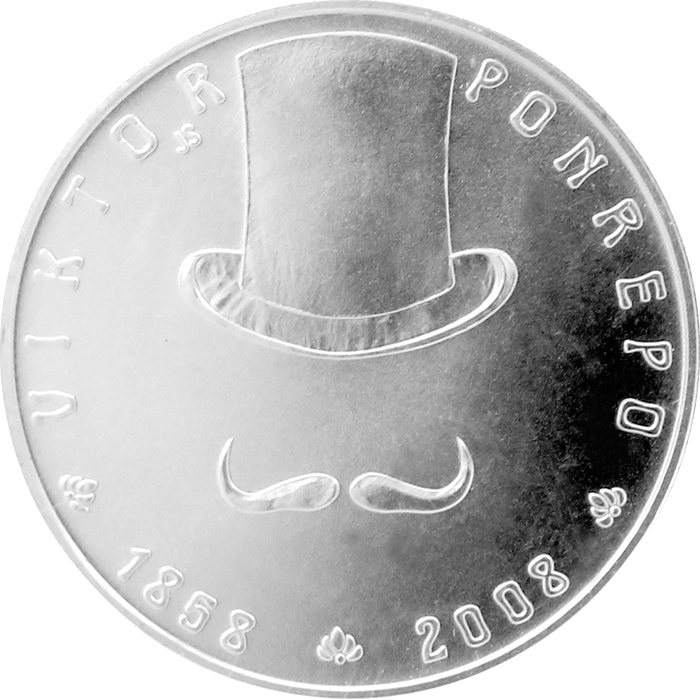 Stříbrná mince 200 Kč Viktor Ponrepo 150. výročí narození 2008 Standard