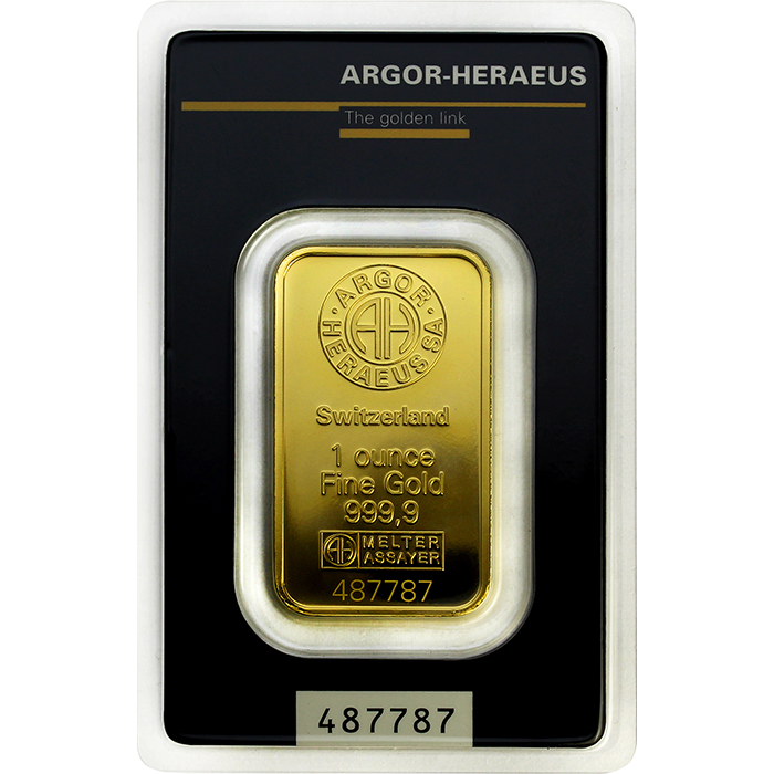 31,1g Argor Heraeus SA Švajčiarsko Investičná zlatá tehlička