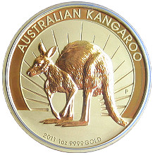 1 Oz Kangaroo Zlatá investiční mince 2011