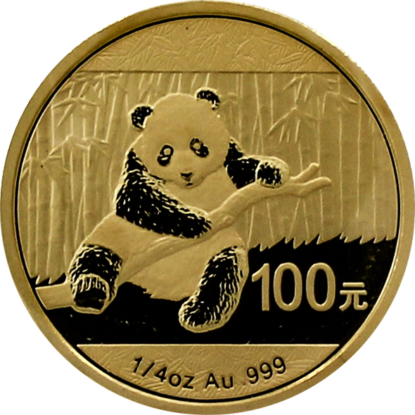Zlatá investičná minca Panda 1/4 Oz 2014