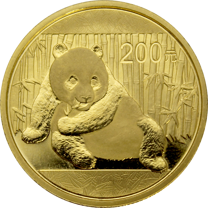 Zlatá investiční mince Panda 1/2 Oz 2015