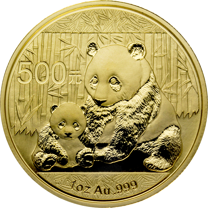 Zlatá investičná minca Panda 1 Oz 2012
