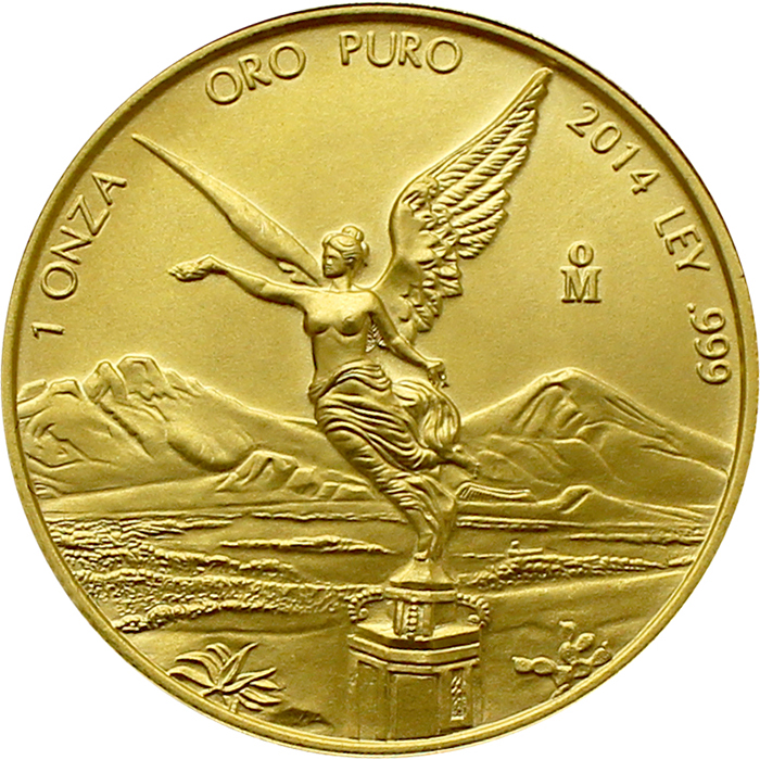 Přední strana Zlatá investiční mince Mexico Libertad 1 Oz  
