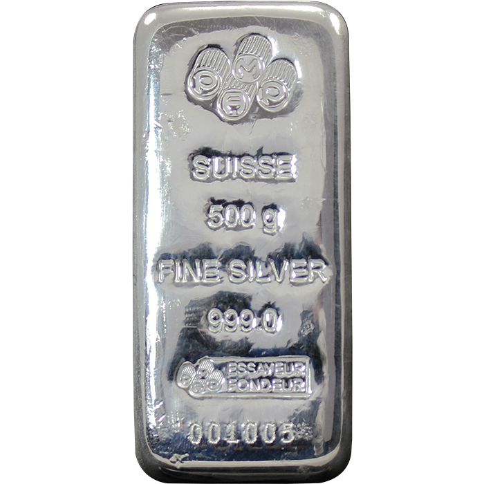 500g PAMP Stříbrný investiční slitek